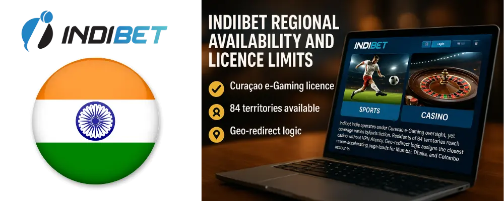 Indibet Regional Availability and Licence Limits